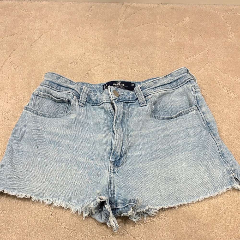 Hollister Light Blue Jean Shorts